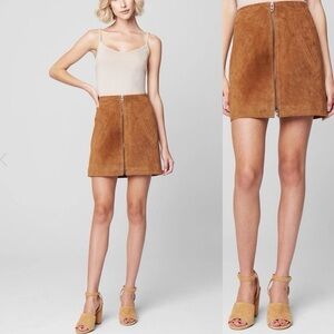 BlankNYC Alder mini suede skirt